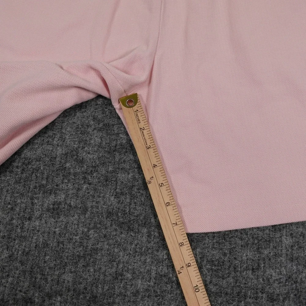 Lacoste Sport Croc Embroidery Shorts Mens XXL‎ Pink Cotton Blend Drawstring